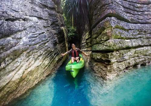 Raglan Kayak and Paddleboards and the Limestone Chasm